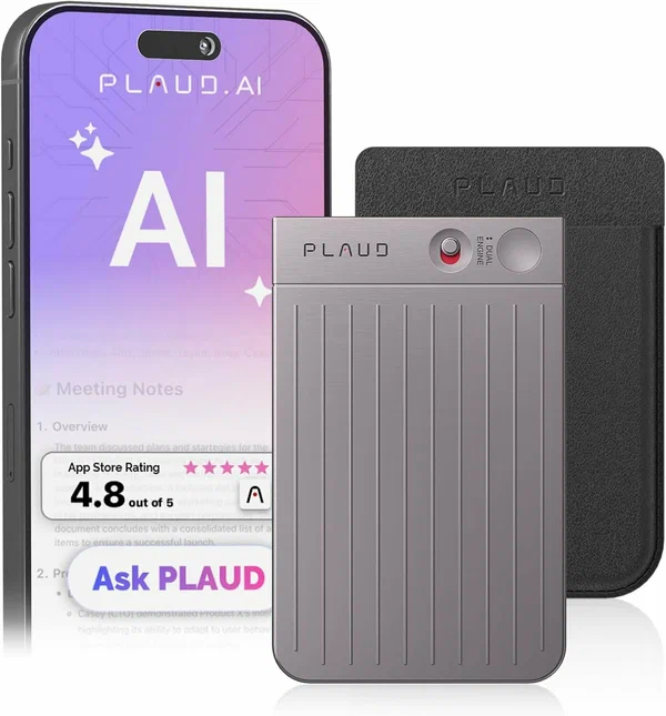 Цифровой диктофон Plaud Note с поддержкой ChatGPT, Сияющая звезда | Starlight