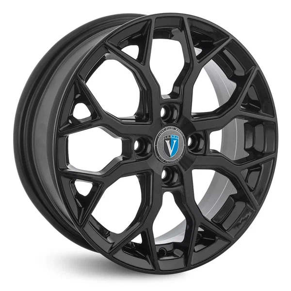 Диск колесный Tech Line Venti 1519 6,0x15 4x100 Dia60.1 ET46 цвет BL (черный глянцевый)