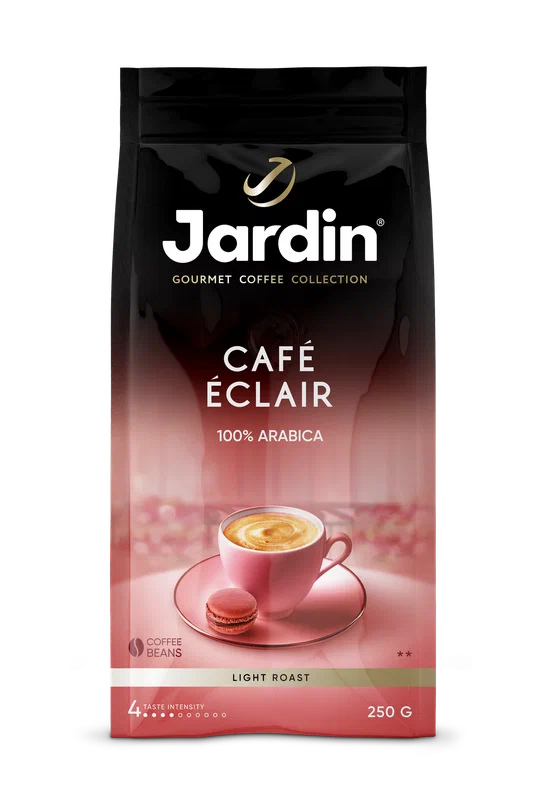 Кофе в зернах Jardin Cafe Eclair, светлая обжарка, арабика, 250 г