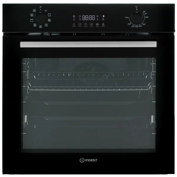 Духовой шкаф Indesit IFE 4841 J BL, электрический, мультифункциональный, 72 л, 9 режимов