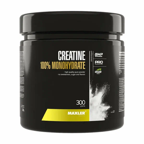 Макслер Креатин 100% Моногидрат/ Maxler Creatine 100% Monohydrate порошок по 300 г 1 шт