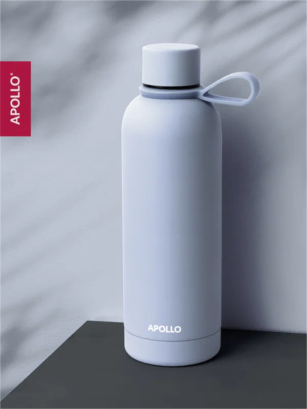 Термобутылка для воды спортивная Apollo "Effetto", для заваривания чая, цвет голубой, объём 500 мл