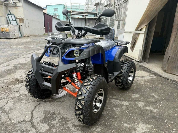 Квадроцикл Grizzly 250 «Синий». Механика, цепь, ручное сцепление, фаркоп.