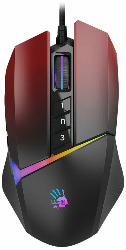 Игровая мышь Bloody W60 Max, красный