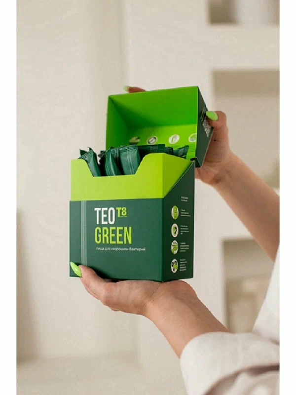 Пищевая добавка "T8 TEO Green" - источник пребиотиков, клетчатки, витаминов, минералов.