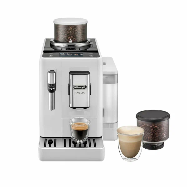 Автоматическая кофемашина DeLonghi Rivelia EXAM440.35. W Цвет белый Давление 19 бар