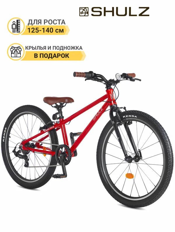 Детский велосипед SHULZ Bubble 24 Race, колёса 24", скоростей 7 - красный