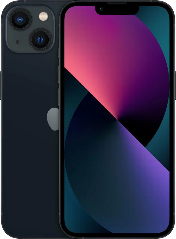 Смартфон Apple iPhone 13 128 ГБ, Dual: nano SIM + eSIM, тёмная ночь