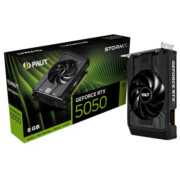 Palit PA-RTX5050 STORMX (GeForce® RTX 5050) 8 Гб, GDDR6, 128 бит, PCI Express, 3xDP,1xHDMI
