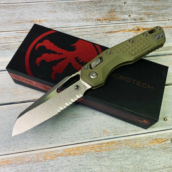 Складной нож Microtech MSI S/E Frag G10 OD Part.Serrated
