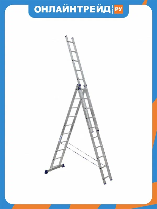 Лестница Алюмет 3*10 алюминиевая