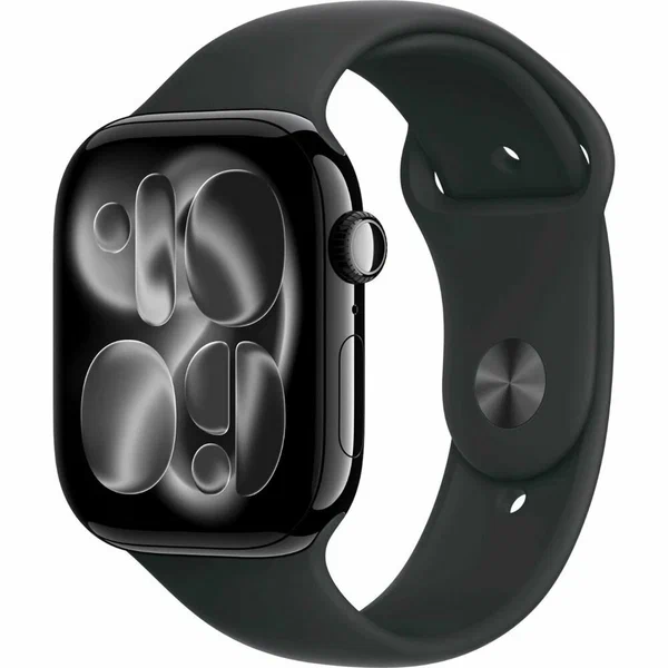 Умные часы Apple Watch S11 46mm Jet Black Aluminium Case with Black Sport Band - M/L
