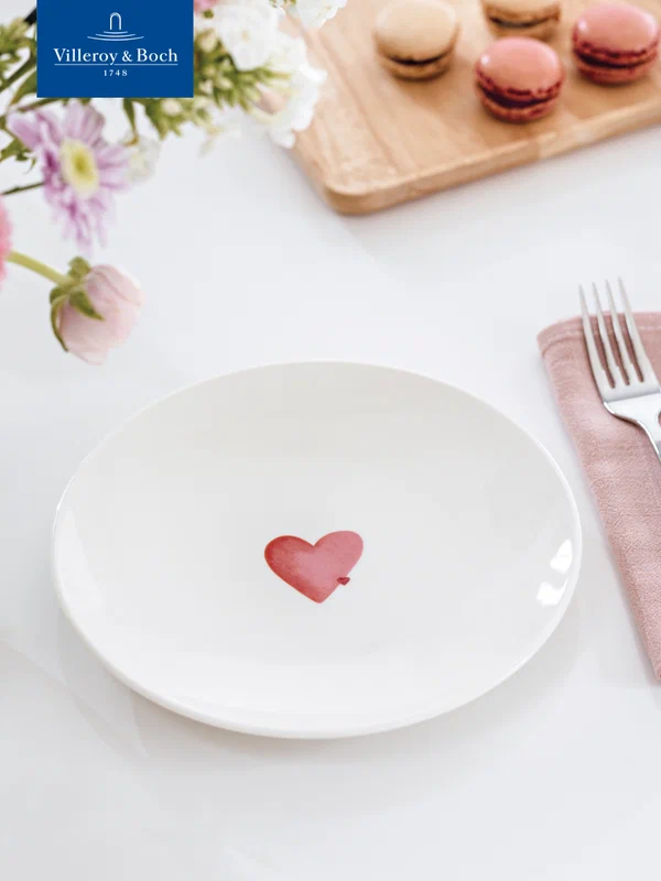 Тарелка 21 см, Sending Love/Посылаю любовь, With Love, Villeroy & Boch, Премиум-Фарфор