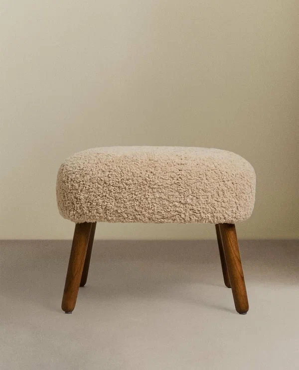 Табурет-подставка ZARA HOME 1170/073 - 40 x 51 x 40 см, цвет бежевый