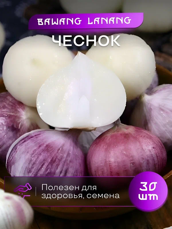 Чеснок одноголовый Bawang Lanang семена 30 шт польза для здоровья