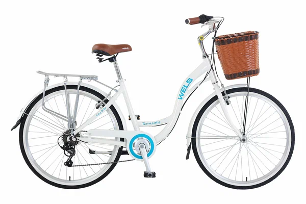 Велосипед Wels Romantic (26", белый, 430 мм, 6 ск, 2024)