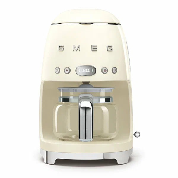 Капельная кофеварка Smeg DCF02CREU, объем 1.4 литра, цвет кремовый