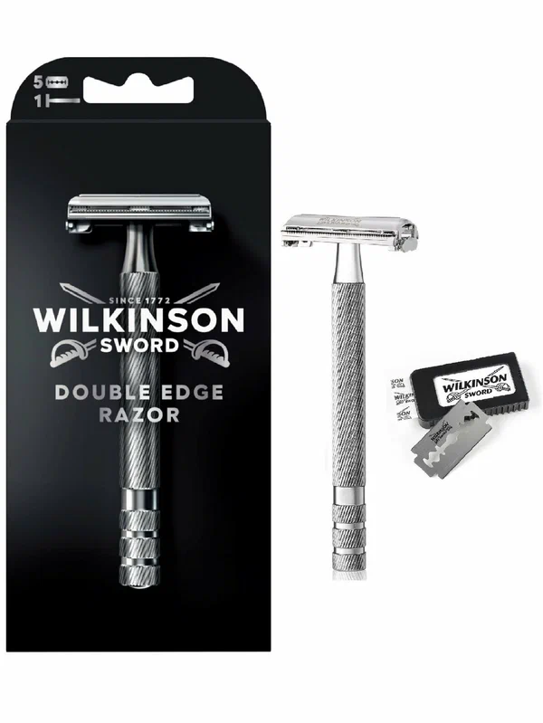 Schick Premium Т-образная бритва , станок для бритья + запасных 5 лезвий, Германия
