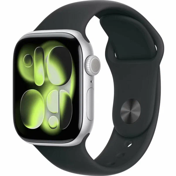 Часы Apple Watch Series 11 42mm Silver Aluminium Case With Black Sport Band S/M (Серебристый/Черный)