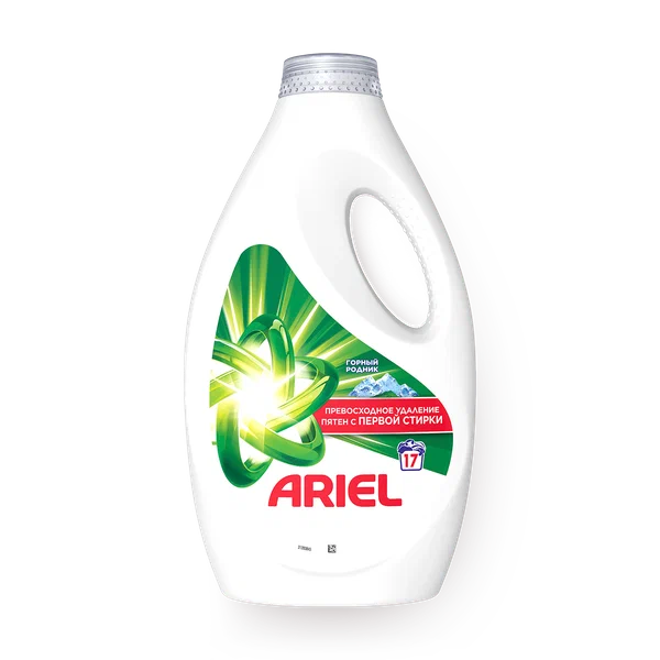 Гель для стирки Ariel "Горный Родник", для белых тканей, свежесть, 1.1 л