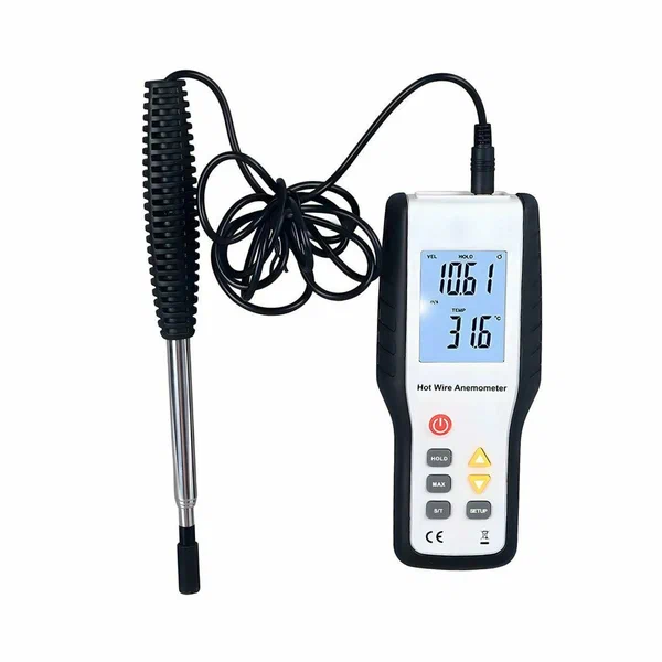 Анемометры с обогреваемой струной HTI-9829 (3.7V) (L51905HT9) - прибор для измерения скорости ветра. Низкий порог срабатывания от 0,1 м/с.