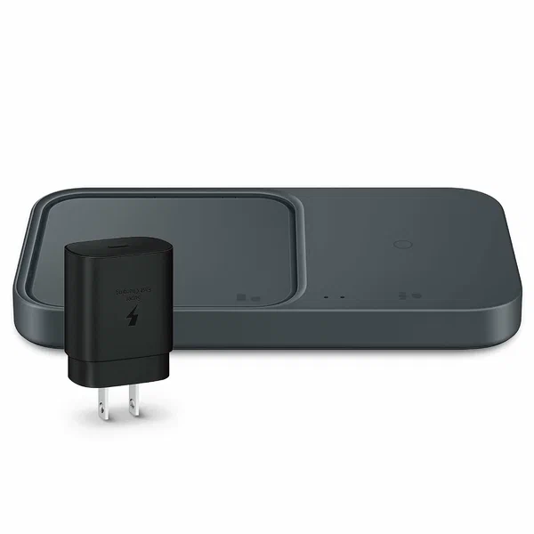Беспроводное зарядное устройство Samsung "Super Fast Wireless Charger", для двух телефонов, 15Вт, чёрное
