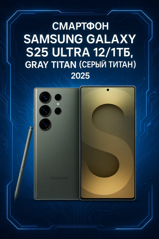 Смартфон Samsung Galaxy S25 Ultra 12/1Tb, Gray Titan (серый титан) 2025