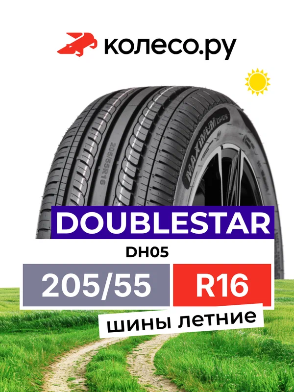Шины летние ДаблСтар DH05 205/55 R16 91V нешипованная летняя резина