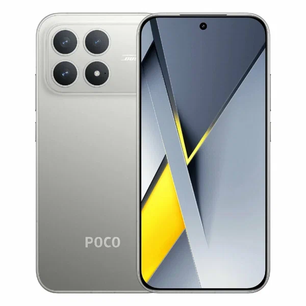 Смартфон Xiaomi POCO F8 Pro 12/512 ГБ Global, Dual nano SIM, серебристый титан