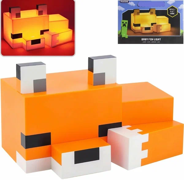 Светильник-ночник Майнкрафт/minecraft (Лиса), USB-заряжаемый