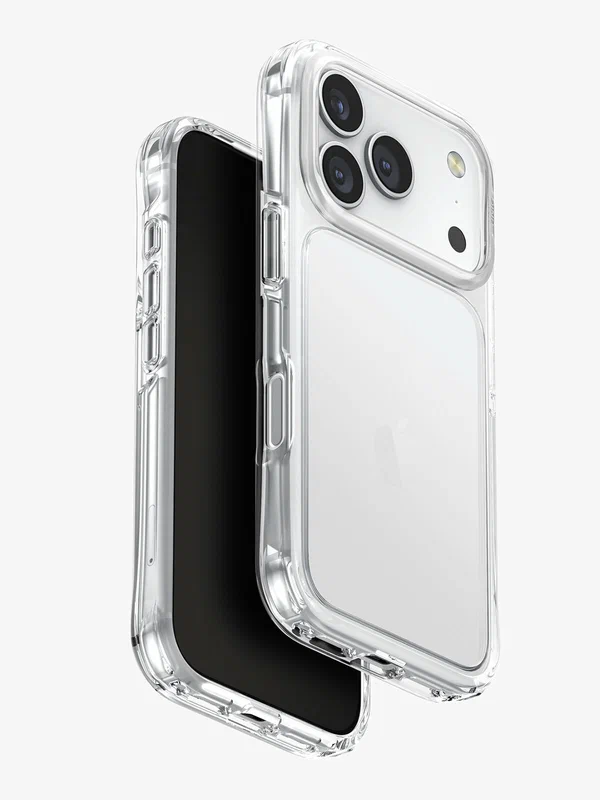 Чехол Uniq на iPhone 17 Pro, Lifepro Xtreme Crystal с защитой углов AirLite, прозрачный