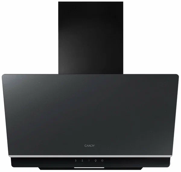 Наклонная вытяжка для кухни Candy CVXW64SB, 60 см, 600 м³/ч, 54 дБ, LED подсветка, 122 Вт, Черная