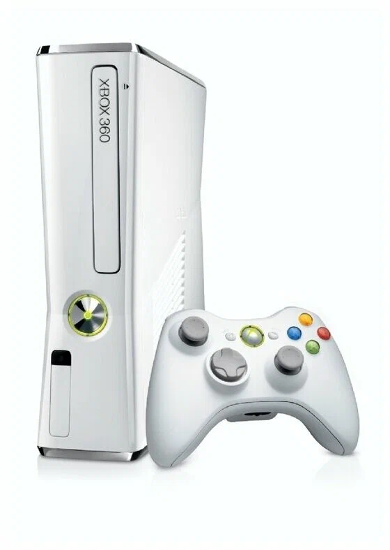 Microsoft Xbox 360 500 ГБ, белый загружено 50 игр