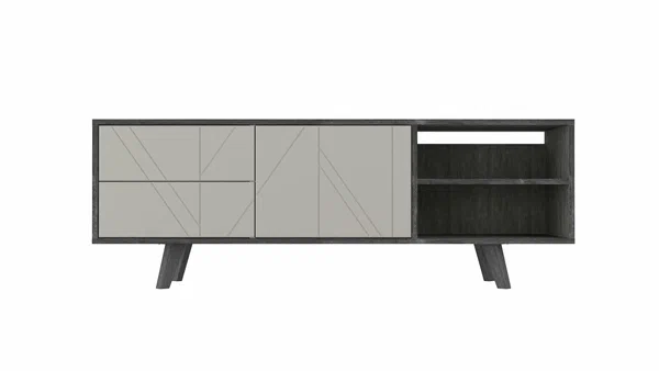Тумба под ТВ "Хагги" (ЛДСП интра/крем), напольная, 35х140х49.5 см