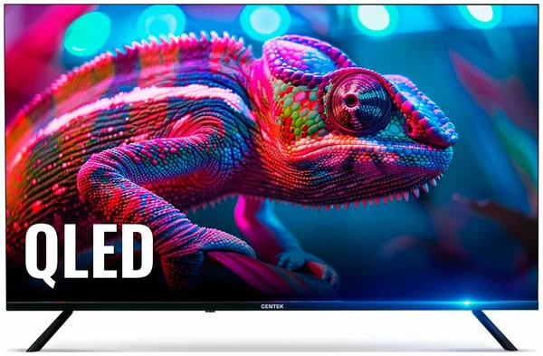 Телевизор Centek CT-TV0021-40, 3840х2160, 4К разрешение, QLED, черный