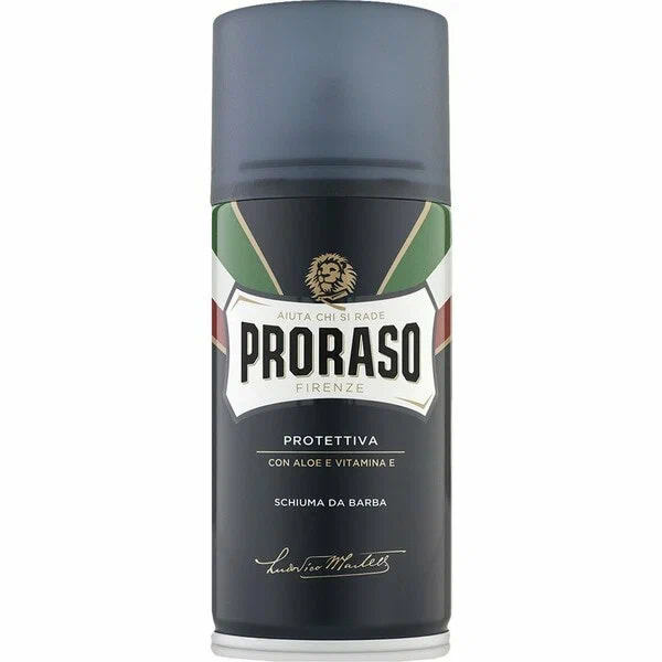 Пена для бритья Proraso "Алоэ Вера и Витамин E", с дозатором, для всех типов кожи, 300мл