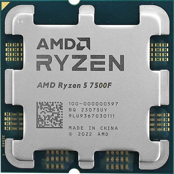 Процессор для ПК AMD Ryzen 5 7500F AM5 OEM (100-000000597), официальная гарантия