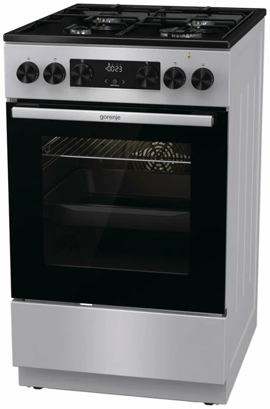 Комбинированная плита Flama RK 2211 B 50 см, 50 л, 4 конфорки, коричневый