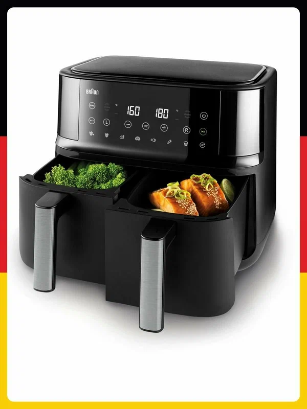 Аэрогриль Tefal Tefal Dual Easy Fry EY9428E0, 2700 Вт, 7 программ, 11 литров