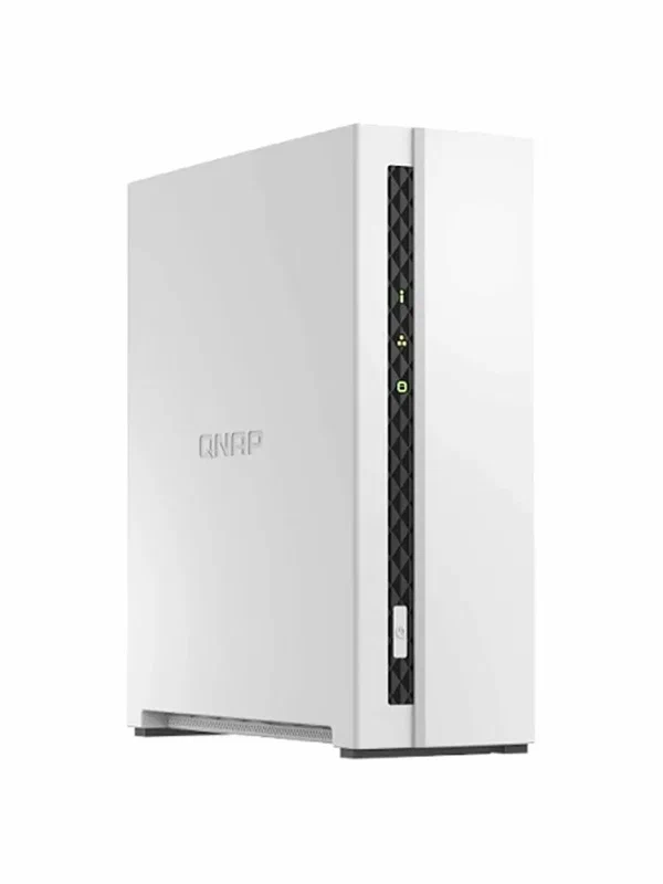 Сетевое хранилище NAS QNAP TS-133 1-bay настольное с процессором Cortex-A55 RK3566 белый