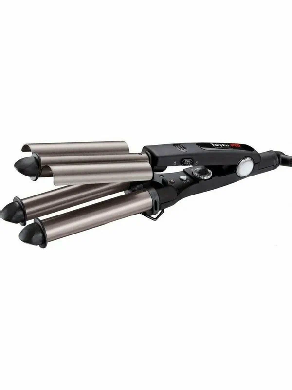 Плойка тройная Babyliss Pro титан + турмалин (22, 19, 22 мм) для создания волн