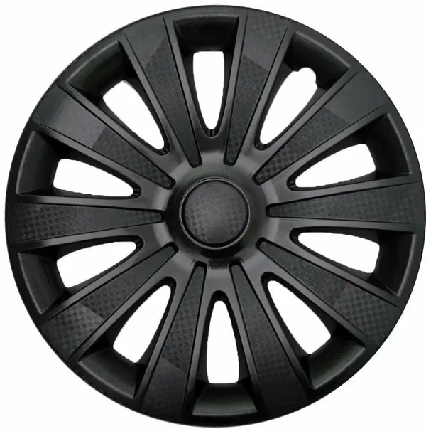 Колпаки R15 Карат чёрные STAR 4шт карбон