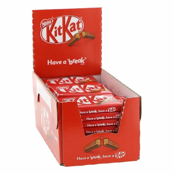 Шоколадный батончик KitKat Хрустящая Вафля в Молочном Шоколаде, 41,5 гр, 24 шт