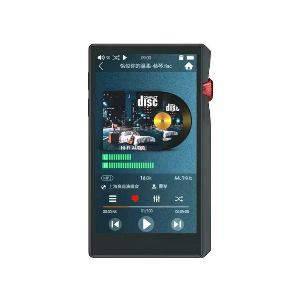 MP3-плеер SHMCI C8, 64 ГБ, поддержка LDAC/ACC/SBC, экран 4.5", черный