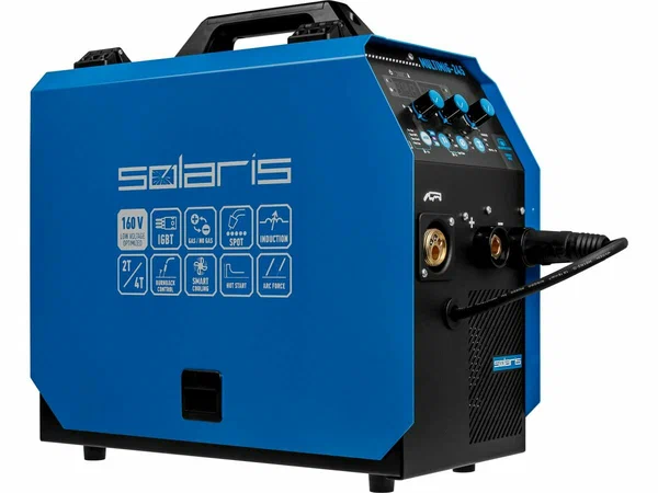 Полуавтомат сварочный с газом для дома Solaris MULTIMIG-245 MIG/FLUX/SPOT/MMA/TIG 2T/4T (SL5712-4)