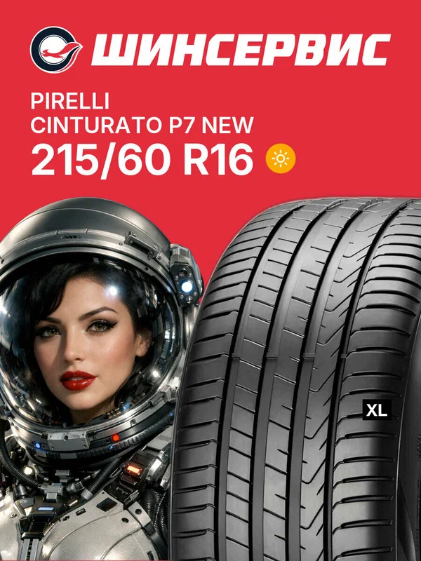 Летняя шина Pirelli Cinturato P7 NEW 215/60 R16 99V, летняя автомобильная резина