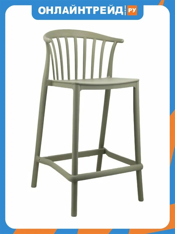 Стул полубарный Stool Group Campo, пластик зеленый