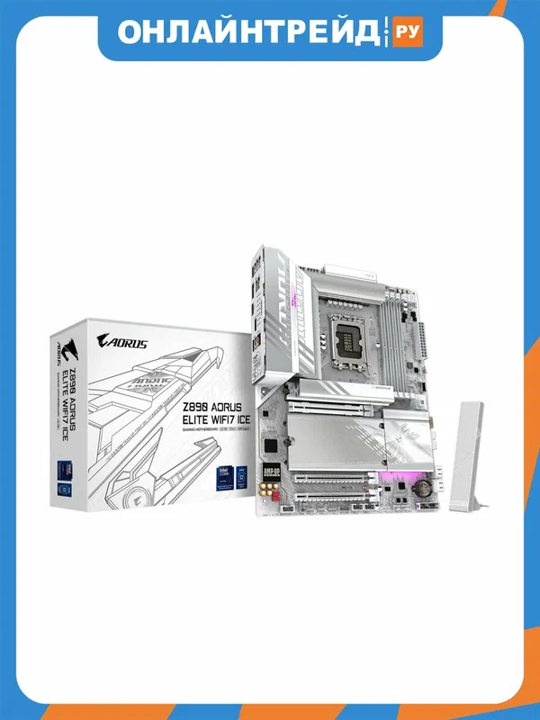 Материнская плата Gigabyte Z890 AORUS ELITE WF7 ICE (LGA1851, ATX)