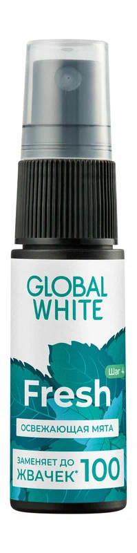 Global White Спрей для полости рта освежающий, 15 мл