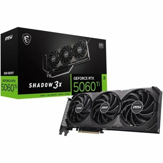 Видеокарта Msi GeForce RTX 5060 Ti SHADOW 3X OC CLASSIC 8G (RTX 5060 Ti 8G SHADOW 3X OC CLASSIC)
